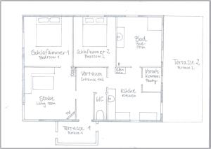 The floor plan of Waldchalet am Eichhof