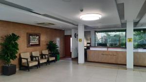 The lobby or reception area at New Delhi YMCA Tourist Hostel