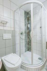 Phòng tắm tại Prachárna Park Hotel Olomouc