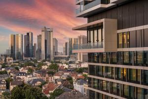 General view ng Frankfurt o city view na kinunan mula sa hotel