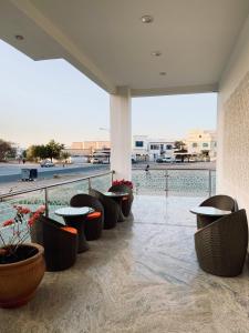 Balcony o terrace sa Alsahwa Hotel