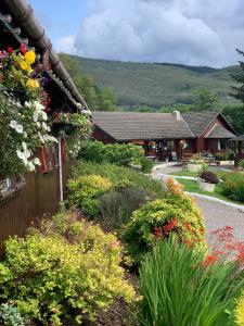 Pemandangan umum gunung atau pemandangan gunung yang diambil dari hotel