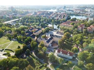 Utsikt over Stockholm, enten fra hotellet eller fra et annet sted