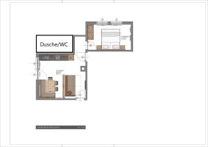 Bauernhof - Appartement beim Zefferer का फ़्लोर प्लान