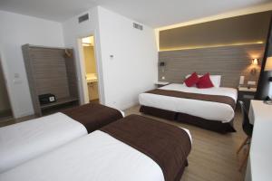 Katil atau katil-katil dalam bilik di Hotel BESTPRICE Diagonal