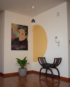 A seating area at Apartamento Mira 1