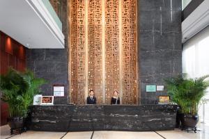 Lobi atau kawasan kaunter penerimaan di Shenzhen L.gem Hotel