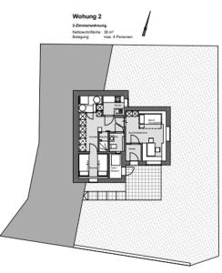 Κάτοψη του Chalet Höckli Wohnung 1.