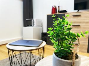 Kjøkken eller kjøkkenkrok på HOMEY TINY - Chambre privée - Située en Hyper-centre - Disney Plus et Wifi inclus - Sans SDB - Proche de Genève et des transports en commun