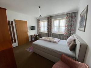 Ліжко або ліжка в номері Xundheits Hotel Garni Eckershof