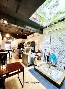 Ruang duduk di Kim Haus Loft