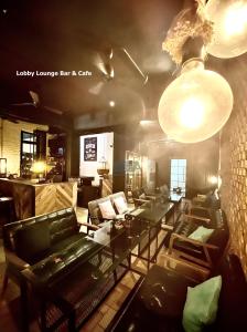 Ruang duduk di Kim Haus Loft