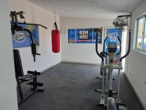 Fitness centrum a/nebo fitness zařízení v ubytování Hotel Aquarius