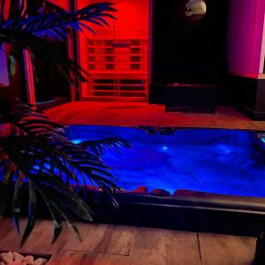 Bazén v ubytovaní La suite Grenoble spa jacuzzi et sauna privatif alebo v jeho blízkosti