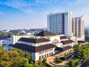 O edifício em que o hotel se localiza