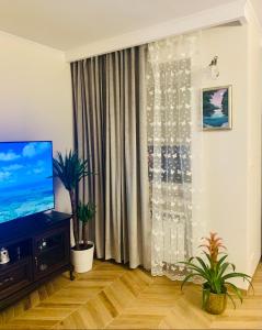 TV i/ili zabavni centar u objektu Apartament Prestige Pruszków