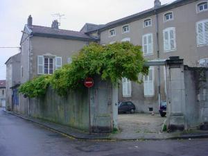 un vecchio edificio con un albero sopra di Appartement Historique au Centre de Toul, Proche Cathédrale, Tous Services Inclus - FR-1-584-74 a Toul