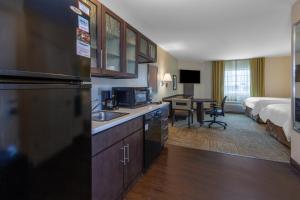 Una cocina o cocineta en Candlewood Suites Kalamazoo, an IHG Hotel