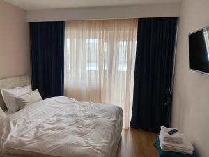 Lova arba lovos apgyvendinimo įstaigoje Apartament Cozma