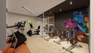 Posilňovňa alebo fitness centrum v ubytovaní RESIDENCE SWEETLY ISATIS