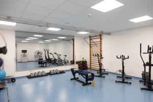 Fitnesscenter och/eller fitnessfaciliteter på Sporthotel TREFF PUNKT