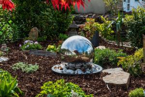 A garden outside Estuary Lodge Motel B&B