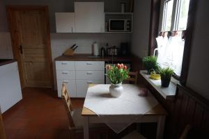 Una cocina o kitchenette en Ferienwohnung Helbing