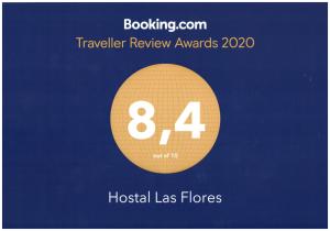 ใบรับรอง รางวัล เครื่องหมาย หรือเอกสารอื่น ๆ ที่จัดแสดงไว้ที่ Hostal Las Flores Ramblas