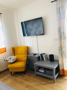 Televizors / izklaižu centrs naktsmītnē Apartmán Kašperky