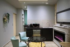 Dapur atau dapur kecil di LA DOLCEVITA SPA Suite privative