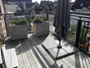 Balkon atau teras di Altstadtwohnung