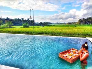 Bassein majutusasutuses Champaca Luxury Villas Ubud või selle lähedal