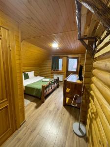 A bed or beds in a room at Sky Land Camping & Resort