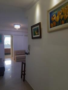 Khu vực ghế ngồi tại Apartamento Top Praça da Bandeira - Praia do Forte