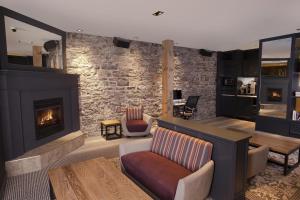 A seating area at Hotel du Vieux Quebec