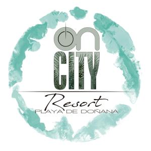 um logótipo para um cd city resort playa de dominanca em ON City Resort Apartments LL em Matalascañas