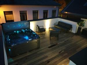 Predel za sedenje v nastanitvi Appartement avec RoofTop au centre de Malmedy