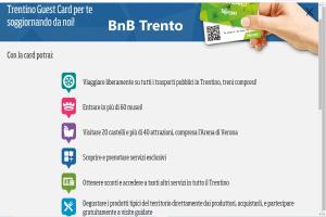 Un certificado, premio, letrero u otro documento en BnB Trento