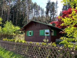 A garden outside Waldchalet am Eichhof