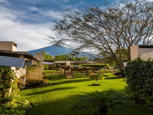 Hotel Soleil La Antigua के बाहर एक बगीचा