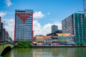 Linna Recife üldine vaade või majutusasutusest Rede Andrade Plaza Recife pildistatud vaade