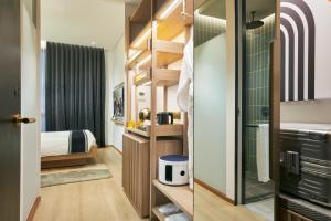 A kitchen or kitchenette at Citadines Connect City Centre Singapore