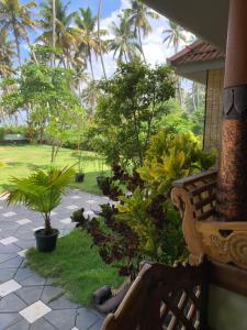 A garden outside Royal KazBay Beach Resort