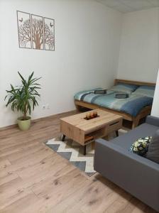 Кът за сядане в Štýlový Apartmán Zemplínska