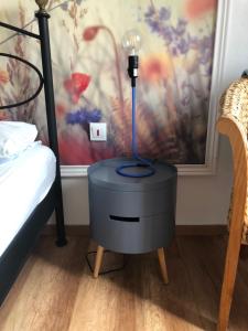 Una cama o camas en una habitación de Ferienwohnung "Frieda"