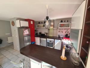 Dapur atau dapur kecil di Superbe appartement avec terrasse