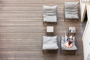 A seating area at Habitat Boutique Hotel