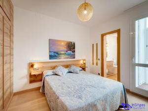 Cama ou camas em um quarto em InSitges Ribera's Beach