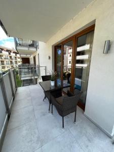 Μπαλκόνι ή βεράντα στο Apartment Premium Wood Baltic Park - 58m2, 3 pokoje