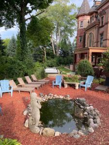 A garden outside Henderson Castle Inn